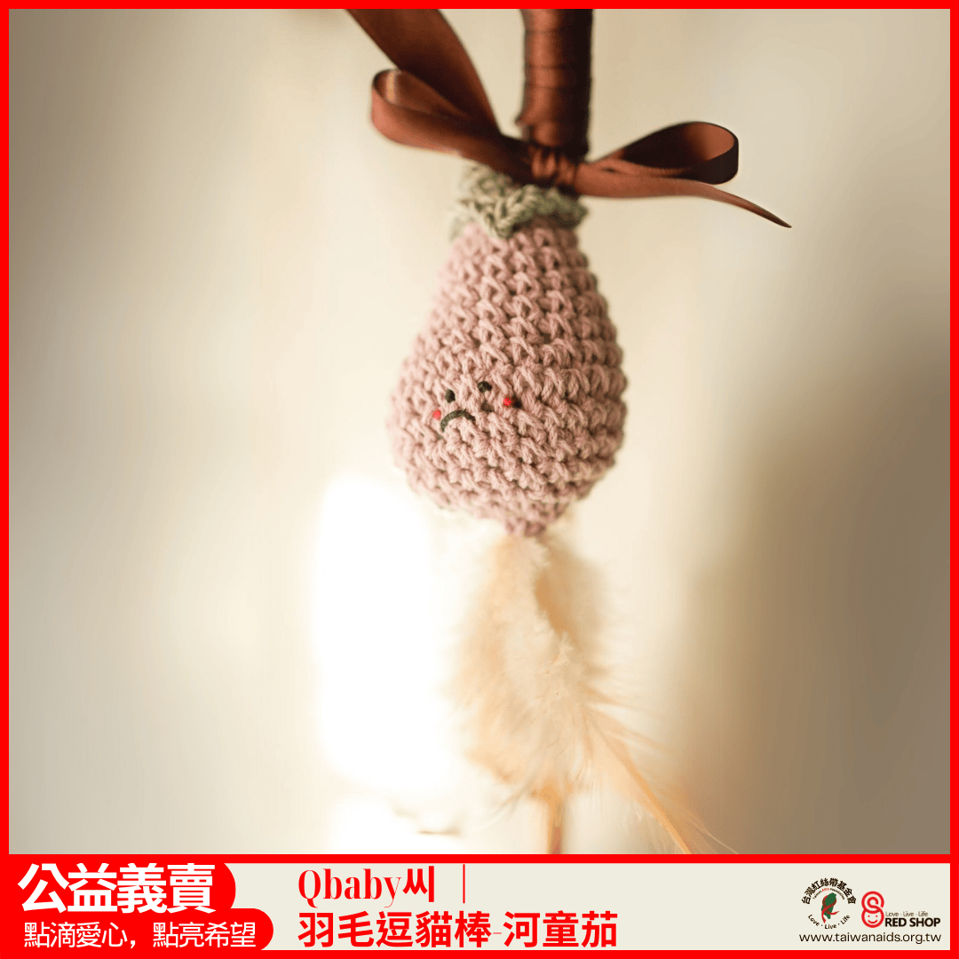 Qbaby씨｜羽毛逗貓棒-河童茄(標題圖檔)