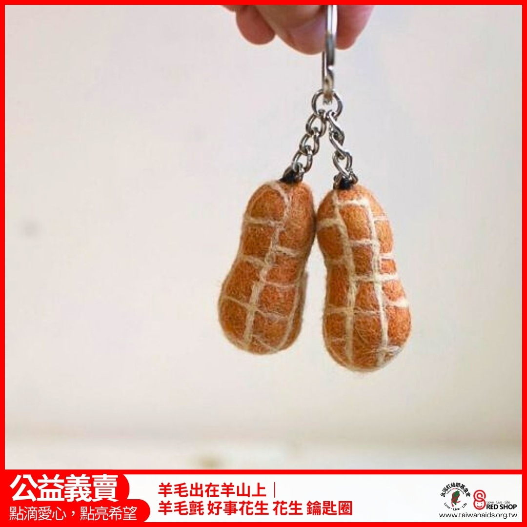 羊毛出在羊山上｜羊毛氈 好事花生 花生 鑰匙圈(標題圖檔)