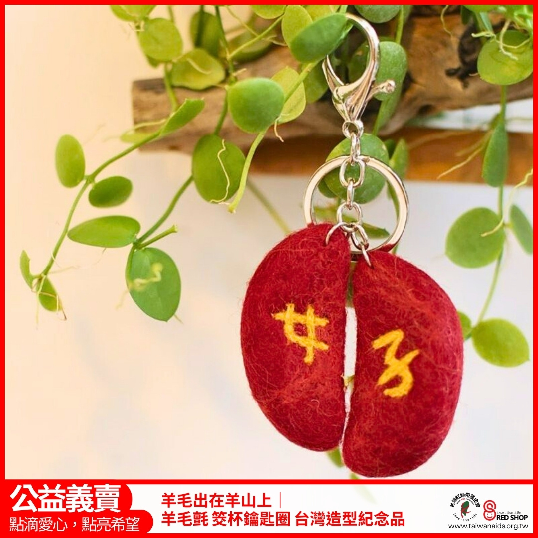 羊毛出在羊山上｜羊毛氈 筊杯鑰匙圈 台灣造型紀念品(標題圖檔)